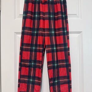 Cat & Jack Kids Plaid Pajama Bottoms - Red and Black